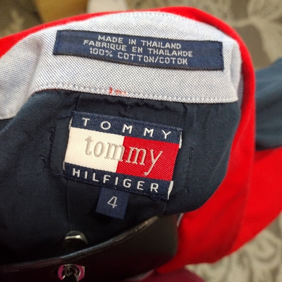 90s Tommy Hilfiger color block button down - Picture 4 of 4